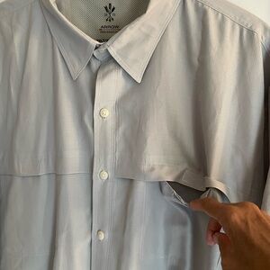 Men’s button down casual shirt, 3XLT,  big and tall , short sleeve shirt